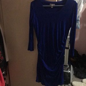 Blue cotton dress